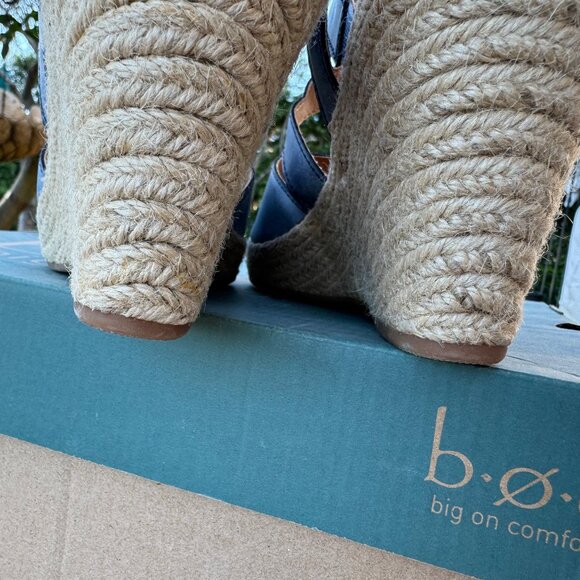 B.O.C. Denim/Rope Platform Sandals-NEW in box, Never Worn - Picture 6 of 11